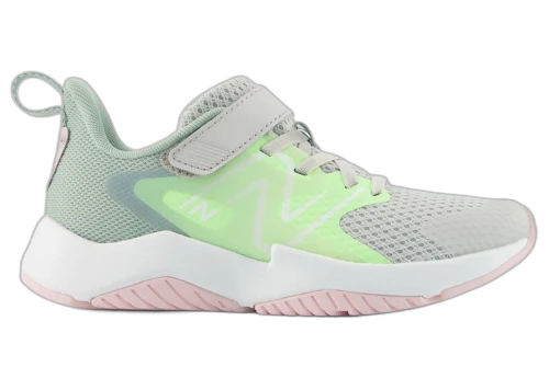 New Balance Rave Run v2 Bungee Lace Grey Matter Mint Flash Mosaic Green (PS)