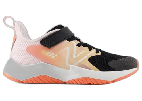 New Balance Rave Run v2 Bungee Lace Black Flare Rose Sugar (PS)