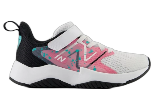 New Balance Rave Run v2 Bungee Lace White Real Pink Black (PS)