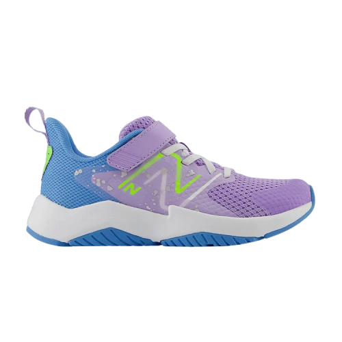 New Balance Rave Run v2 Bungee Lace Lilac Glo Sky Blue Pixel Green (PS)