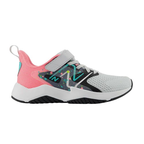 New Balance Rave Run v2 Bungee Lace Quartz Grey Ultra Pink Cyber Jade (PS)