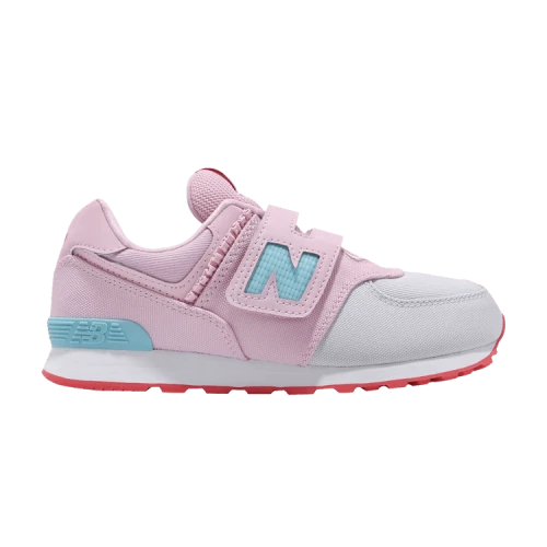 New Balance 574 Kids Wide 'Pink Grey Blue'
