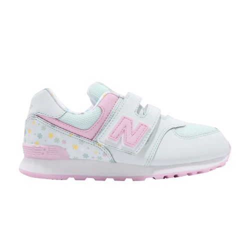 New Balance 574 Kids Wide 'Green Pink'