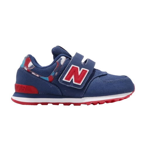 New Balance 574 Wide Little Kids 'Blue Red'