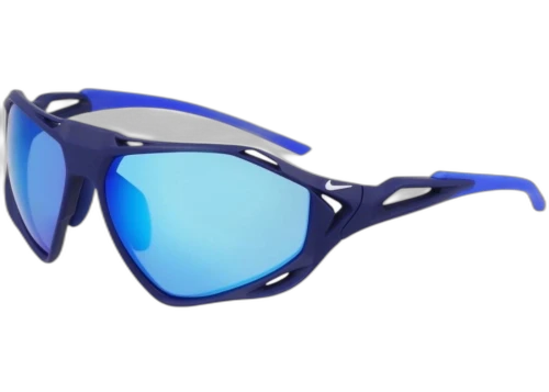 Nike Zeus Rise Wrap Sunglasses Matte Viod Blue Blue (ZEUS-RISE-IF1120X-492-6315)
