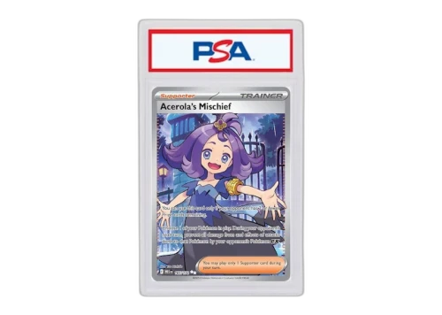 Acerola's Mischief 2025 Pokémon Mega Evolution Ultra Rare #165/132 (PSA or BGS Graded)