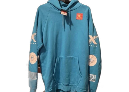 Jordan Legacy Tinker Story Pullover Hoodie Blue Lagoon