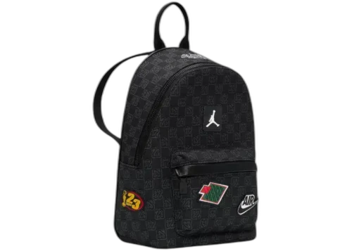 Air Jordan Monogram Pattern Backpack Black