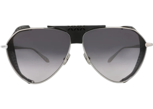 Alaia Aviator Frame Metal Sunglasses AA0067S-30014221-001 Silver Silver Grey