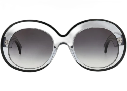 Alaia Round Frame Acetate Sunglasses AA0063S-30013123-001 Crystal Crystal Grey