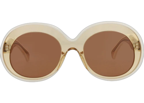 Alaia Round Frame Acetate Sunglasses AA0063S-30013123-003 Orange Orange Brown