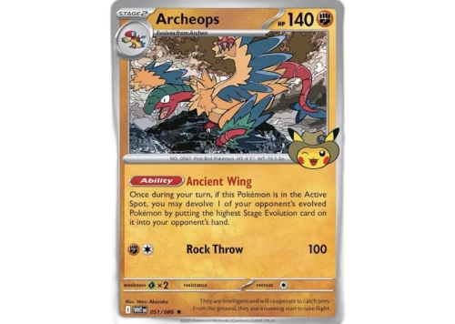Chicago Fossil Museum Archeops 2026 Pokémon Mega Evolution Chaos Rising Fossil Museum Promo Card 051/086 Ungraded