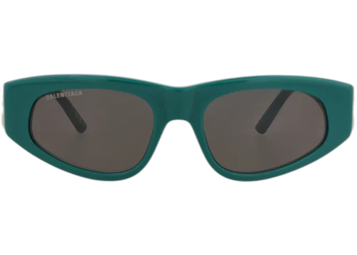 Balenciaga Cat Eye Frame Acetate Sunglasses BB0095S-30008868-005 GREEN GOLD GREY