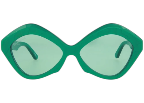 Balenciaga Cat Eye Frame Acetate Sunglasses BB0125S-30009972-005 Green Green Green