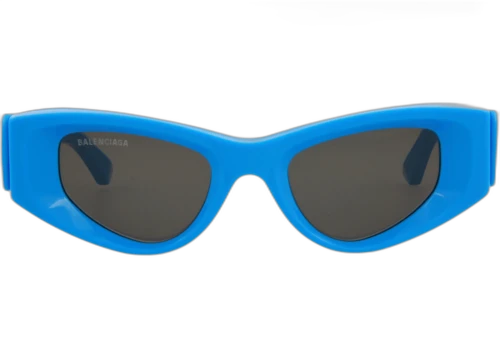 Balenciaga Cat Eye Frame Acetate Sunglasses BB0243S-30013524-004 Light Blue Light Blue Grey