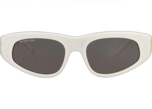 Balenciaga Cat Eye Frame Recycled Acetate Sunglasses BB0095S-30008868-012 White Gold Grey