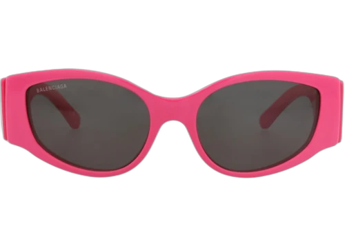 Balenciaga Cat Eye Frame Recycled Acetate Sunglasses BB0258S-30013963-009 Fuchsia Fuchsia Grey