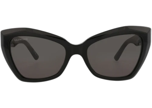 Balenciaga Cat Eye Frame Recycled Acetate Sunglasses BB0271S-30013988-001 Black Black Grey