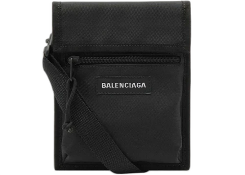 Balenciaga Explorer Pouch with Strap Black