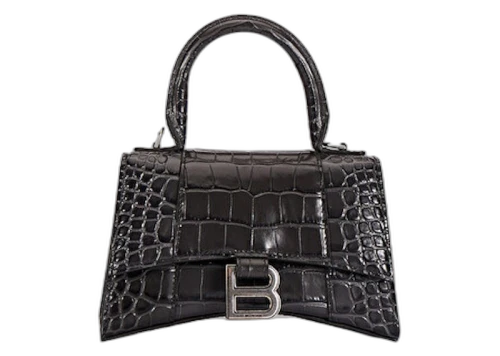 Balenciaga Hourglass Top Handle Bag XS Dark Gray
