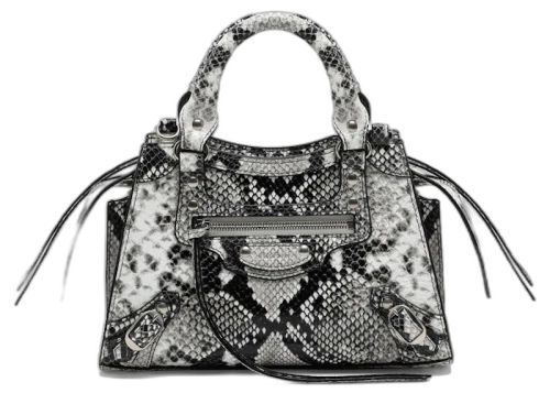 Balenciaga Neo Classic City Bag Mini Python Print Multicolor