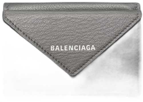 Balenciaga Papier Wallet Mini Metal Grey