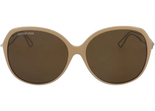 Balenciaga Round Frame Acetate Sunglasses BB0058SK-30008239-003 Brown Grey Brown