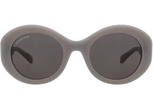 Balenciaga Round Frame Acetate Sunglasses BB0208S-30011969-003 Grey Grey Grey