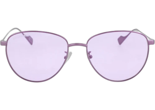 Balenciaga Round Frame Metal Sunglasses BB0088SK-30008426-003 Shiny Purple