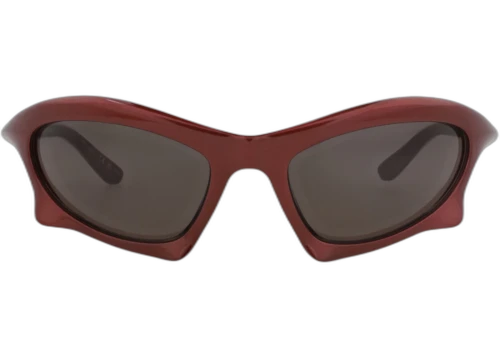 Balenciaga Shield Frame Bio Injection Sunglasses BB0229S-30013404-005 Burgundy Burgundy Grey