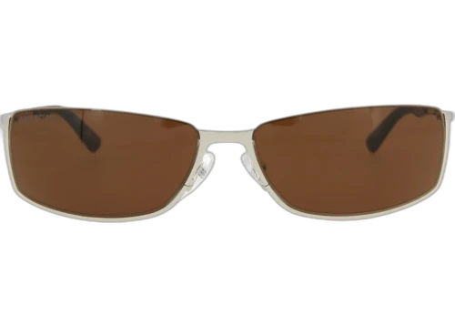 Balenciaga Square Frame Metal Sunglasses BB0094S-30008396-003 Silver Silver Brown