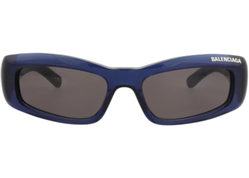 Balenciaga Square Frame Recycled Acetate Sunglasses BB0266S-30013986-004 Blue Blue Grey