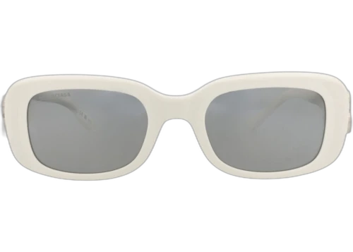 Balenciaga Square Frame Recycled Acetate Sunglasses BB0310SK-30014532-003 White White Silver