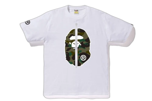 BAPE 1st Camo 2nd Ape Tee White/Green