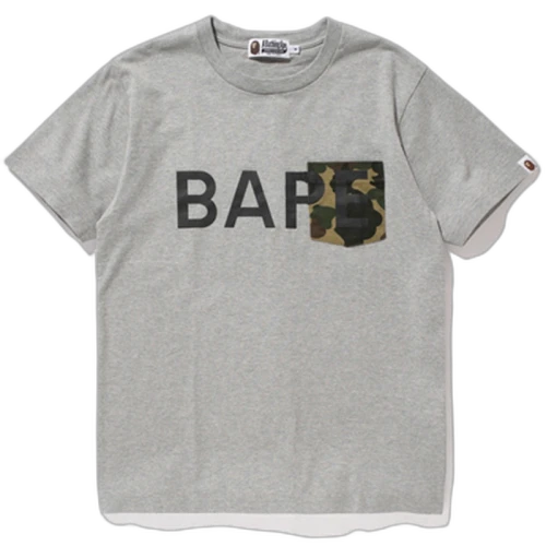BAPE 1st Camo Bape Pocket Tee Grey/Green