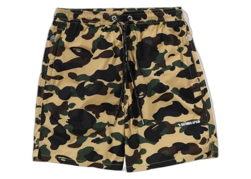BAPE 1st Camo Beach Shorts (SS24) Yellow
