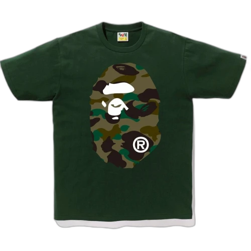 BAPE 1st Camo Big Ape Head Tee Green/Green