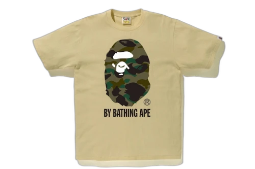 BAPE 1st Camo By Bathing Tee Beige/Green
