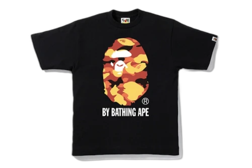 BAPE 1st Camo By Bathing Tee Black/Yellow