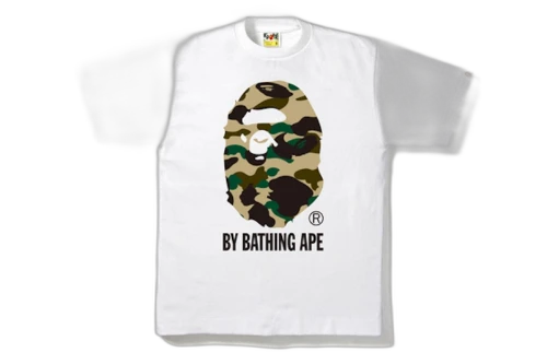 BAPE 1st Camo By Bathing Tee White/Camo