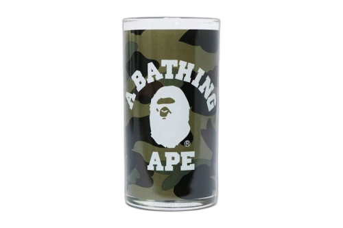 BAPE 1st Camo College Glass Cup Green