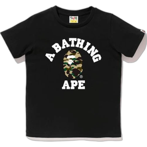 BAPE 1st Camo College Tee Tee (Ladies) Black/Yellow