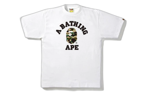 BAPE 1st Camo College Tee White/Camo
