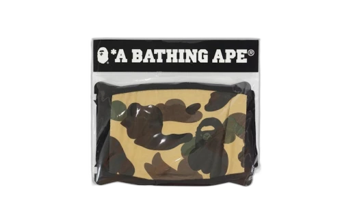 BAPE 1st Camo Face Mask Yellow
