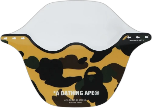 BAPE 1st Camo Face Shield Yellow