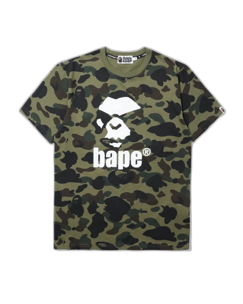 BAPE 1st Camo Mad Ape Tee Green