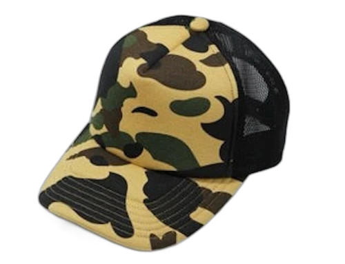 BAPE 1st Camo Mesh Cap Yellow