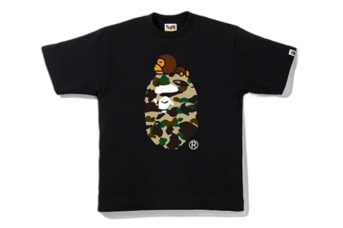 BAPE 1st Camo Milo On Big Ape Tee Black