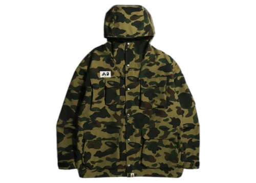 BAPE 1st Camo Mountain Parka Green