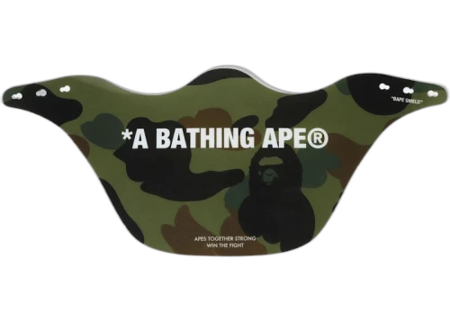 BAPE 1st Camo Mouth Shield Green